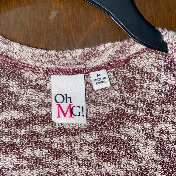 Red/Cream Knit Cardigan - Picture 3 of 4